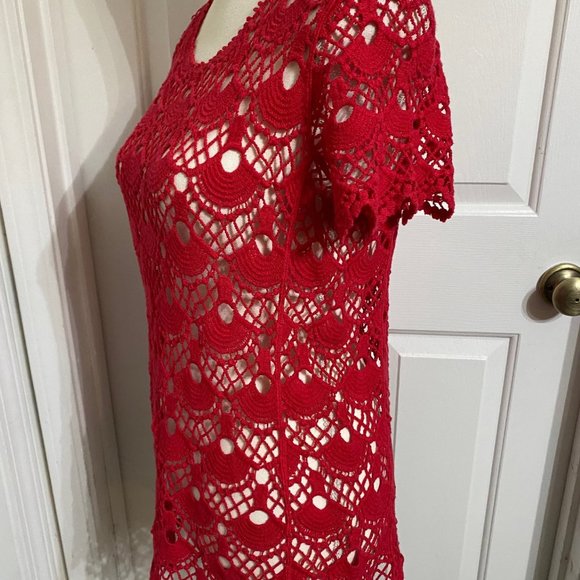 NWT Sz M Cato Crocheted Top - Beautifully Detailed - Picture 3 of 10